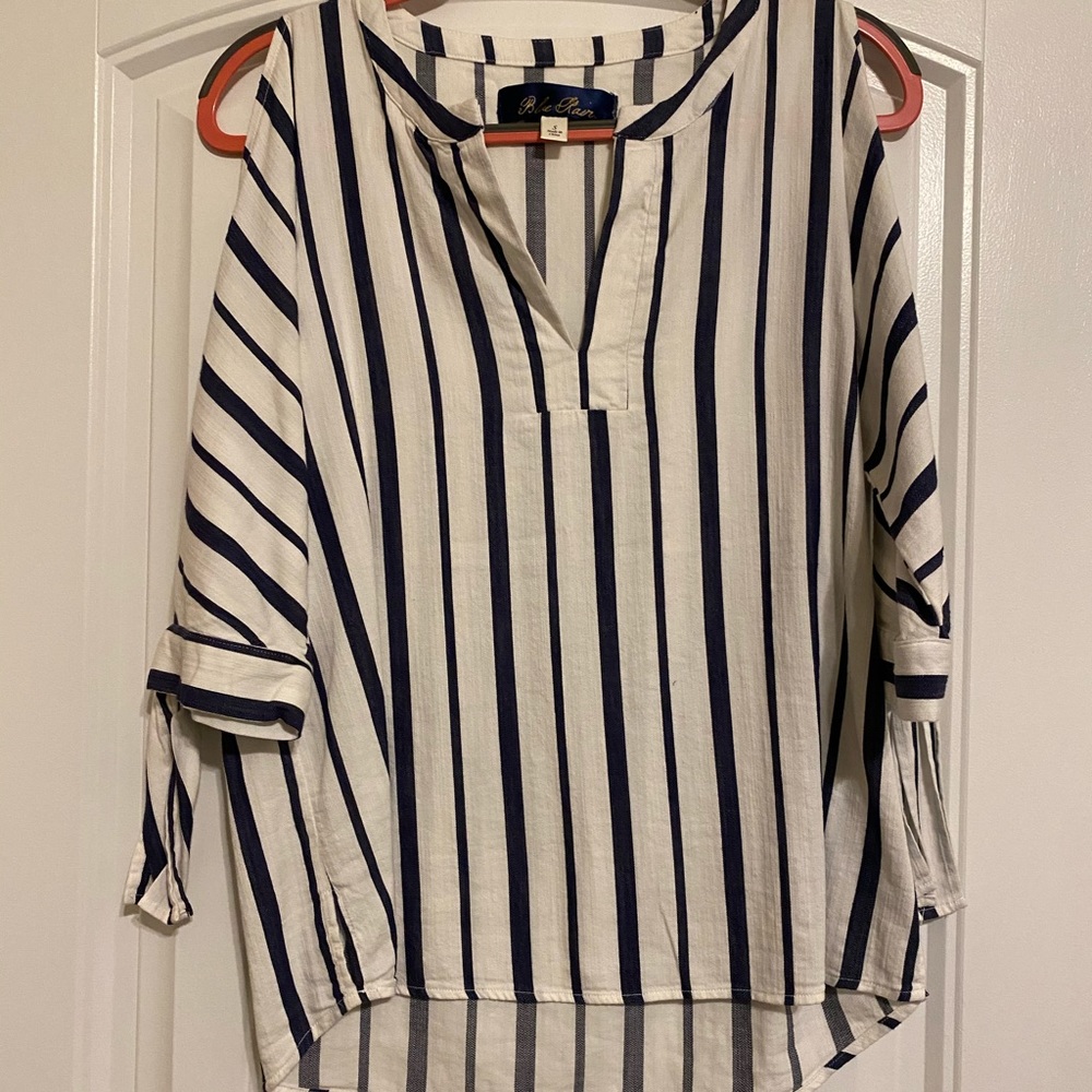 Striped beach blouse